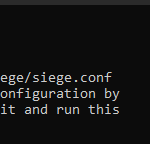 Load testing on your web server using siege ( benchmarking tool  )