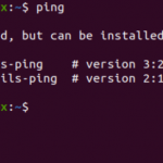 Ping command not found on ubuntu linux