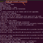 How to install the traceroute on ubuntu