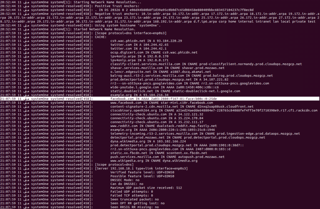 What is a dns cache?