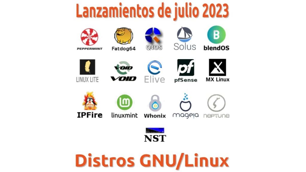 Lanzamientos de julio 2023: peppermint, fatdog64, q4os y más