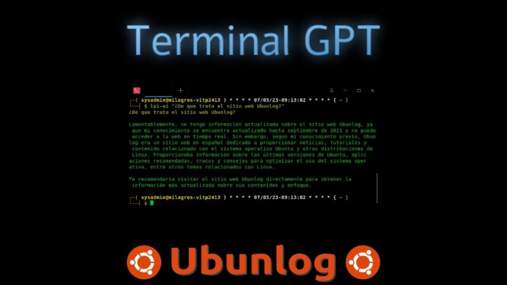 Terminal gpt: usa chatgpt en tu terminal de linux sin api keys