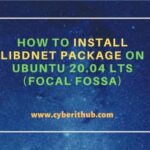 How to install libdnet package on ubuntu 20. 04 lts (focal fossa)