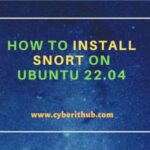 How to install snort on ubuntu 22. 04