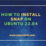 How to install snap on ubuntu 22. 04