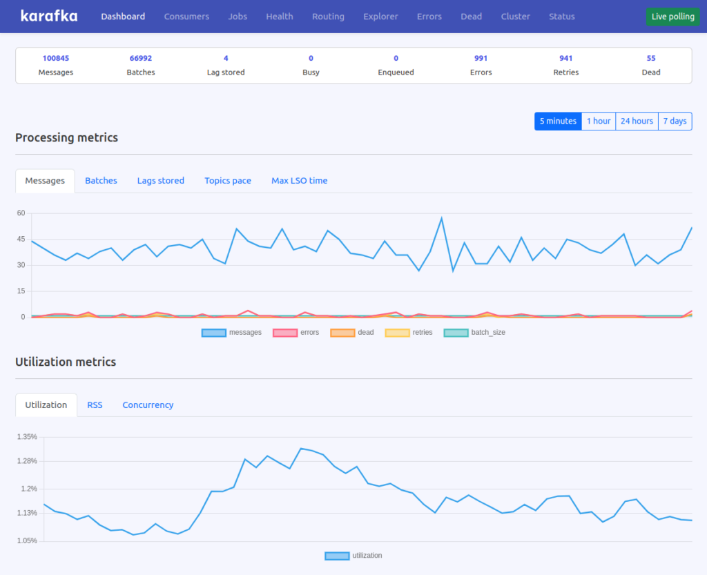 Monitoring karafka jobs progress using web ui