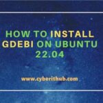 How to install gdebi on ubuntu 22. 04