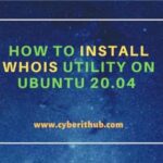 How to install whois utility on ubuntu 20. 04