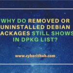 Why do removed or uninstalled debian packages still shows in dpkg list?