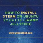 How to install xterm on ubuntu 22. 04 lts (jammy jellyfish)