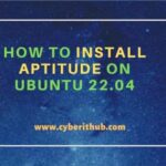 How to install aptitude on ubuntu 22. 04