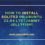 How to install sqlite3 on ubuntu 22. 04 lts (jammy jellyfish)