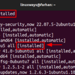 How to list installed packages on ubuntu 22. 04