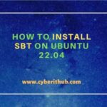 How to install sbt on ubuntu 22. 04