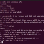 How to set up a ufw on ubuntu 22. 04