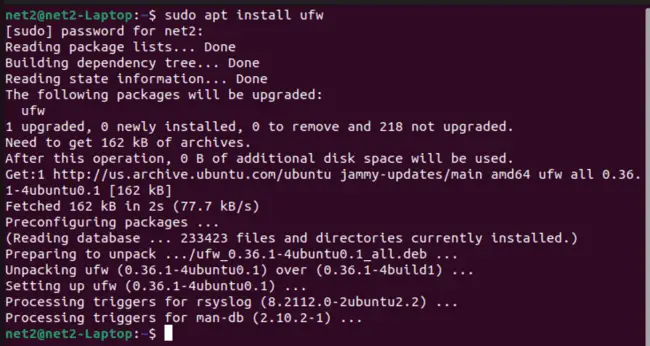 How to set up a ufw on ubuntu 22. 04